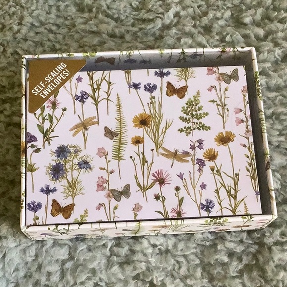 Wildflower Garden Botanical Floral Butterfly Dragonfly Note Cards NWT 14ct - Picture 15 of 15
